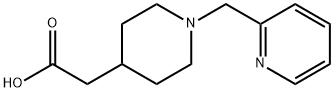 (1-Pyridin-2-ylmethyl-piperidin-4-yl)-acetic acid Struktur