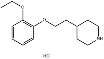 4-[2-(2-Ethoxyphenoxy)ethyl]piperidinehydrochloride Struktur