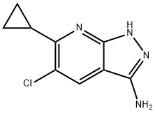 5-Chloro-6-cyclopropyl-1H-pyrazolo[3,4-b]pyridin-3-ylamine Struktur