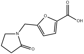 5-[(2-Oxo-1-pyrrolidinyl)methyl]-2-furoic acid Struktur