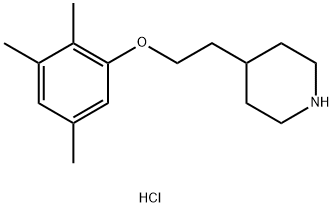 2-(4-Piperidinyl)ethyl 2,3,5-trimethylphenylether hydrochloride Struktur