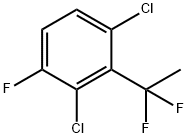 1,3-Dichloro-2-(1,1-difluoroethyl)-4-fluorobenzene Struktur