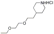 4-[2-(2-Ethoxyethoxy)ethyl]piperidinehydrochloride Struktur