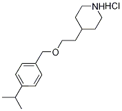 4-Isopropylbenzyl 2-(4-piperidinyl)ethyl etherhydrochloride Struktur