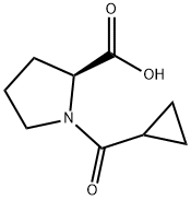 1-(Cyclopropylcarbonyl)proline Struktur