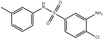 3-Amino-4-chloro-N-(3-methylphenyl)-benzenesulfonamide Struktur