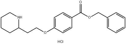 Benzyl 4-[2-(2-piperidinyl)ethoxy]benzoatehydrochloride Struktur