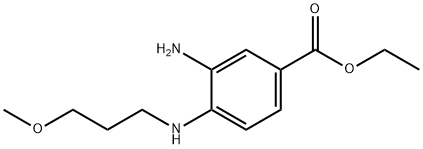 Ethyl 3-amino-4-[(3-methoxypropyl)amino]benzoate Struktur