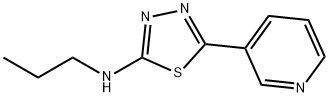 Propyl-(5-pyridin-3-yl-[1,3,4]thiadiazol-2-yl)-amine Struktur