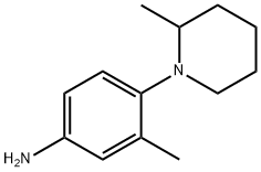 3-Methyl-4-(2-methyl-1-piperidinyl)aniline Struktur