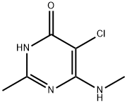 5-Chloro-2-methyl-6-(methylamino)-4-pyrimidinol Struktur