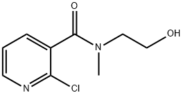 2-Chloro-N-(2-hydroxyethyl)-N-methylnicotinamide Struktur