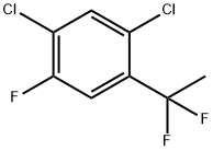 1,5-Dichloro-2-(1,1-difluoroethyl)-4-fluorobenzene Struktur