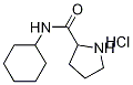 N-Cyclohexyl-2-pyrrolidinecarboxamidehydrochloride Struktur