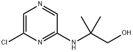 2-[(6-Chloro-2-pyrazinyl)amino]-2-methyl-1-propanol Struktur