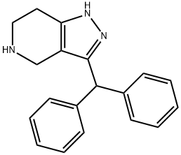 3-Benzhydryl-4,5,6,7-tetrahydro-1H-pyrazolo[4,3-c]pyridine Struktur