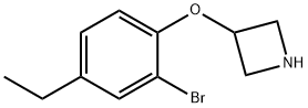 3-(2-Bromo-4-ethylphenoxy)azetidine Struktur