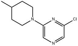 2-Chloro-6-(4-methyl-1-piperidinyl)pyrazine Struktur