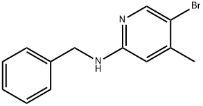 N-Benzyl-5-bromo-4-methyl-2-pyridinamine Struktur