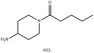 4-piperidinamine, 1-(1-oxopentyl)- Struktur