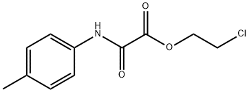 acetic acid, [(4-methylphenyl)amino]oxo-, 2-chloroethyl es Struktur