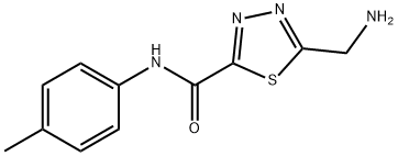 1,3,4-thiadiazole-2-carboxamide, 5-(aminomethyl)-N-(4-meth Struktur