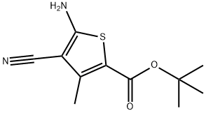 2-thiophenecarboxylic acid, 5-amino-4-cyano-3-methyl-, 1,1 Struktur