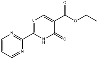 Ethyl 6-oxo-2-(pyrimidin-2-yl)-1,6-dihydropyrimidine-5-carboxylate Struktur