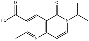 6-Isopropyl-2-methyl-5-oxo-5,6-dihydro-1,6-naphthyridine-3-carboxylic acid Struktur