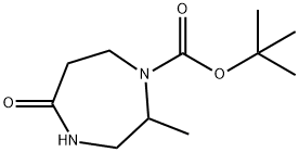 tert-Butyl 2-methyl-5-oxo-1,4-diazepane-1-carboxylate Struktur