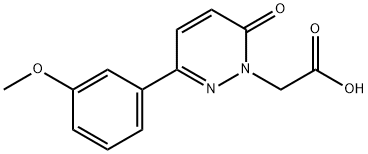 [3-(3-Methoxyphenyl)-6-oxopyridazin-1(6H)-yl]-acetic acid Struktur