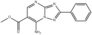 Methyl 7-amino-2-phenyl[1,2,4]triazolo-[1,5-a]pyrimidine-6-carboxylate Struktur