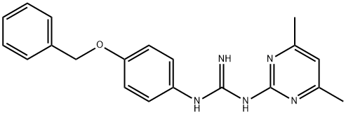 N-[4-(Benzyloxy)phenyl]-N'-(4,6-dimethylpyrimidin-2-yl)guanidine Struktur