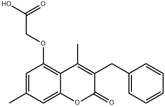 [(3-Benzyl-4,7-dimethyl-2-oxo-2H-chromen-5-yl)oxy]acetic acid Struktur