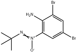 [2,4-Dibromo-6-(tert-butyl-NNO-azoxy)phenyl]amine Struktur