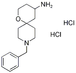 9-Benzyl-1-oxa-9-azaspiro[5.5]undecan-4-amine dihydrochloride Struktur