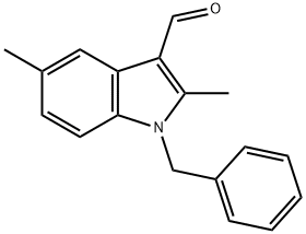 1-Benzyl-2,5-dimethyl-1H-indole-3-carbaldehyde Struktur