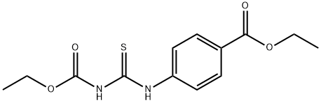 Ethyl 4-({[(ethoxycarbonyl)amino]methanethioyl}-amino)benzoate Struktur