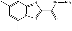 5,7-Dimethyl[1,2,4]triazolo[1,5-a]pyridine-2-carbohydrazide Struktur