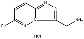 [(6-Chloro[1,2,4]triazolo[4,3-b]pyridazin-3-yl)-methyl]amine hydrochloride Struktur