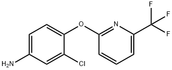 3-クロロ-4-{[6-(トリフルオロメチル)ピリジン-2-イル]オキシ}アニリン 化學構造式
