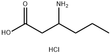 3-Aminohexanoic acid hydrochloride Struktur