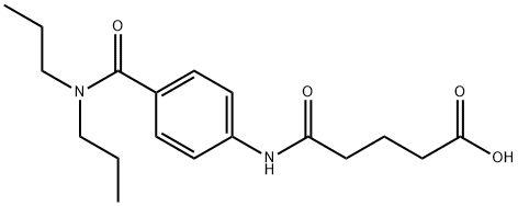 5-{4-[(DIPROPYLAMINO)CARBONYL]ANILINO}-5-OXOPENTANOIC ACID Struktur