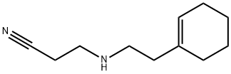 3-{[2-(1-CYCLOHEXEN-1-YL)ETHYL]-AMINO}PROPANENITRILE Struktur