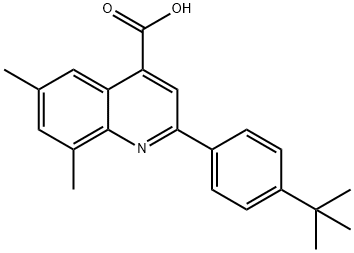 2-(4-TERT-BUTYLPHENYL)-6,8-DIMETHYLQUINOLINE-4-CARBOXYLIC ACID Struktur