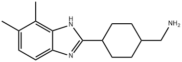 4-(4,5-DIMETHYL-1H-BENZIMIDAZOL-2-YL)CYCLOHEXYL]METHYLAMINE Struktur