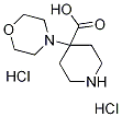 4-MORPHOLIN-4-YL-PIPERIDINE-4-CARBOXYLIC ACIDDIHYDROCHLORIDE Struktur