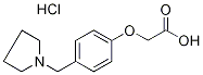 (4-PYRROLIDIN-1-YLMETHYL-PHENOXY)-ACETIC ACIDHYDROCHLORIDE Struktur