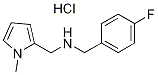 (4-FLUORO-BENZYL)-(1-METHYL-1H-PYRROL-2-YLMETHYL)-AMINE HYDROCHLORIDE Struktur