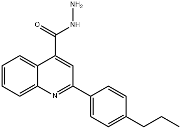 2-(4-PROPYLPHENYL)QUINOLINE-4-CARBOHYDRAZIDE Struktur